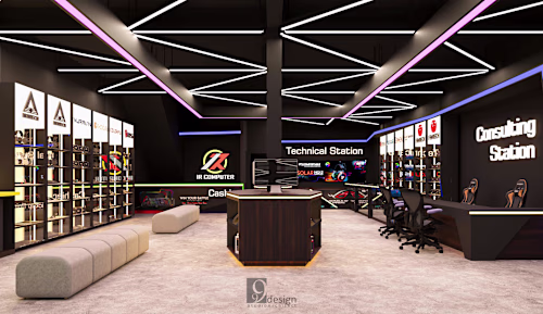 PC Hardware Store Interior Design