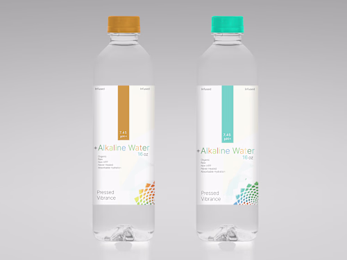 Alkaline Water product label