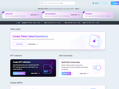 Decir - NFT, Token Gated Platform