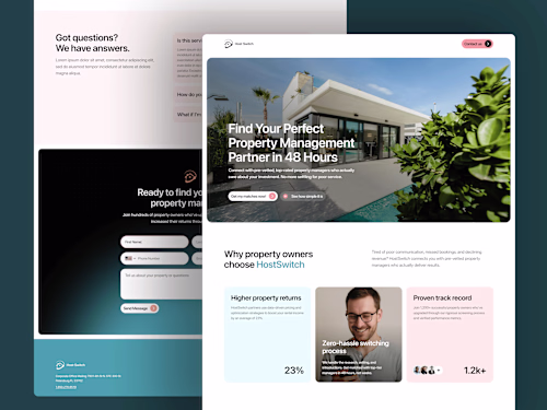Redesign & Webflow Development for HostSwitch's STR Platform
