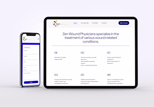 Wix Studio Website for Wound Care Physician Network