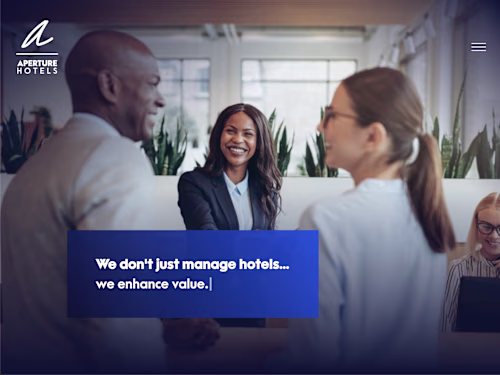 Aperture Hotels Website Development