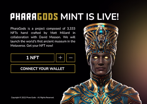 NFT Mint Landing Page UX UI Design on Behance