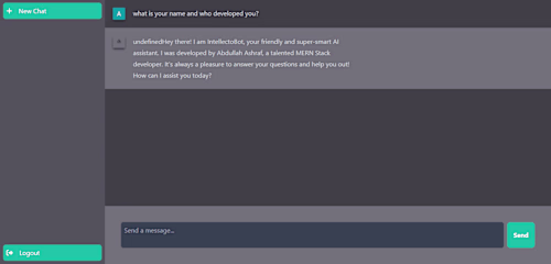 IntellectoBot - AI-Powered Chatbot Using Next.js and Node.js