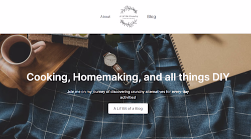 A Lil Bit Crunchy - Wordpress Blog