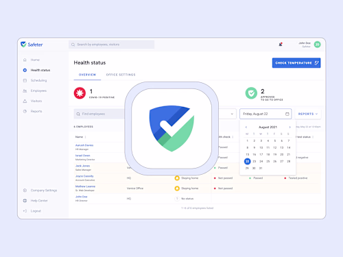 Safeter: Owned product design to support reopenings mid-pandemic