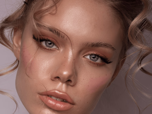 High end beauty retouch