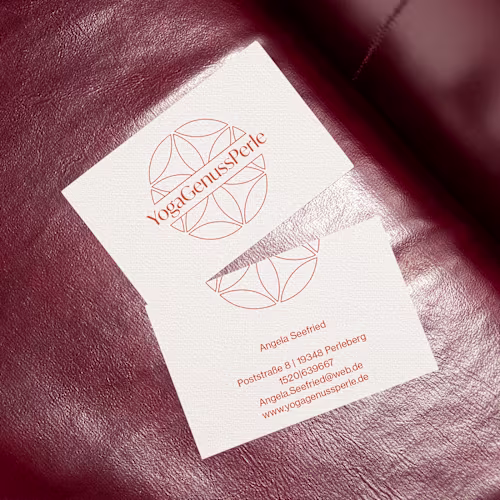 Corporate identity for a yoga studio on Behance