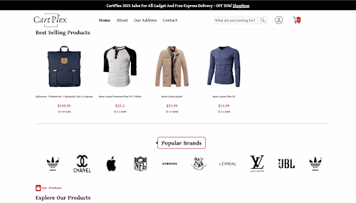 Cartplex E-Commerce Website Development