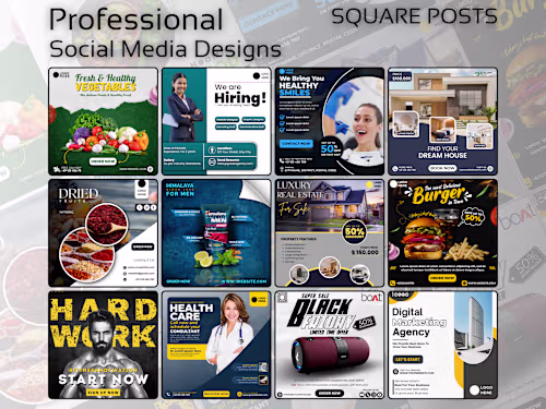 Professional Social Media Designs | Ads | Visuals | Instagram