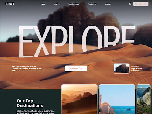 Haven Theme Design for FRAMER