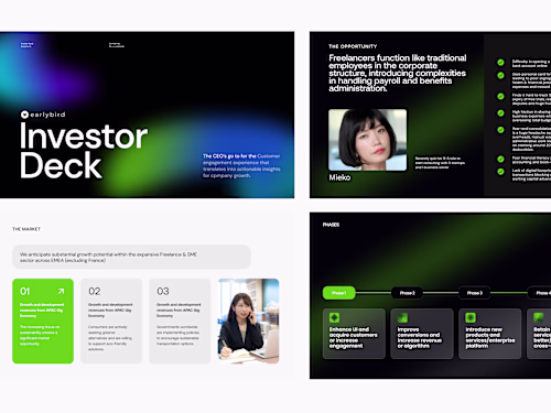 Pitch Deck Design for AI Startup