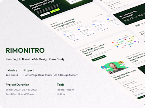 UI Case Study - Complete solution for Remote Job Seeker
