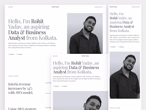Elegant & Minimal Portfolio on Framer