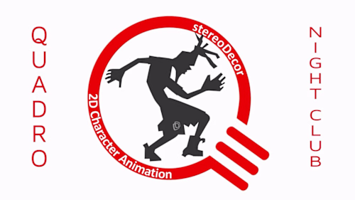 Moho 2D animation: QUADRO night club mascot dance