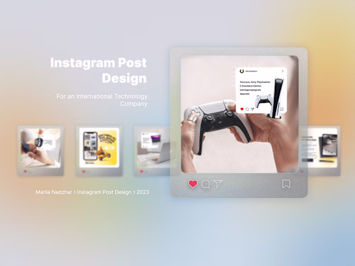 Instagram Posts Design for a Tech Company