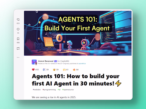 Technical Writing for Copilotkit | 40k+ views