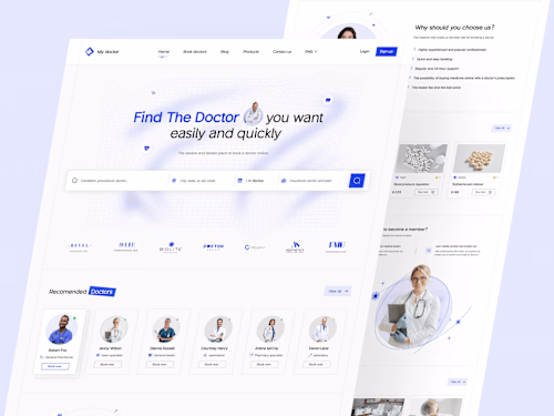 Minimalist & Clean Medical Hospital Website Design