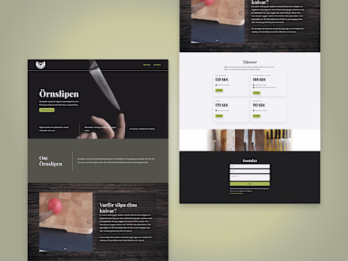 Web Design for Örnslipen