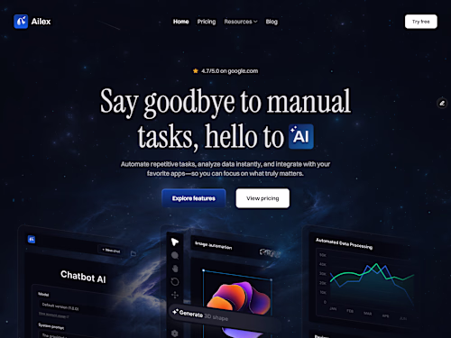 Landing Page for AI Software