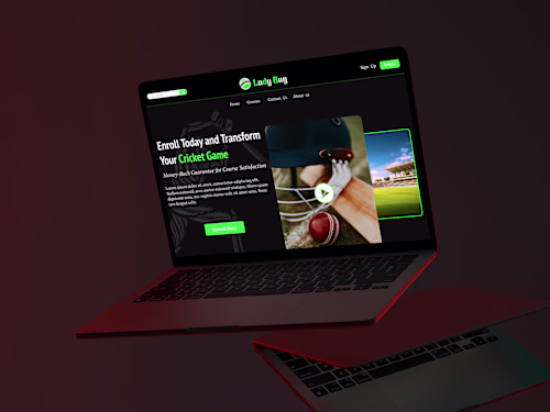 Cricket Online Coaching Landing Page Design :: Behance