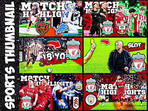 Sport YouTube Thumbnail Design