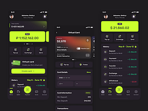 E-Wallet - fintech/mobile app