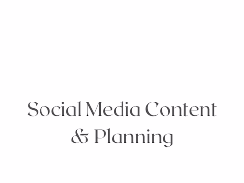 Social Media Content & Planning