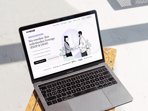 Website design & Webflow for a Berlin-based legal tech company