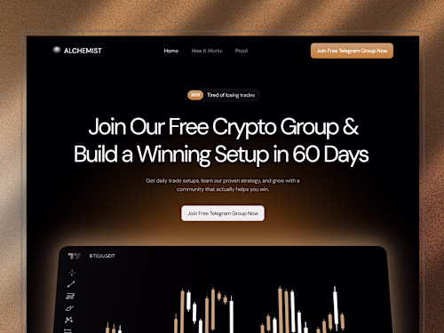 The Alchemist Trader | Crypto Multi Page Website in Framer