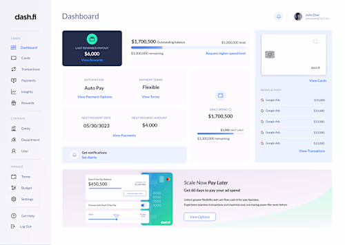UI Refresh for Fintech Product