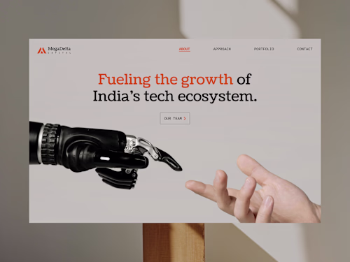 MegaDelta Capital Figma to Framer Development (With Laniakea)