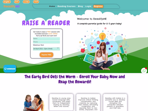 Landing Page for Website