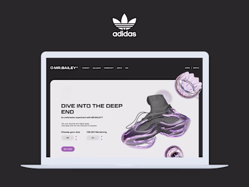 Web Design for Adidas Ozlucent