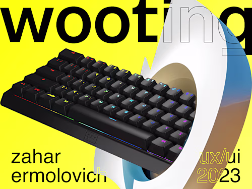 Wooting website redesign