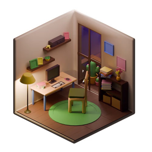  Isometric 3D Room & Interior Design