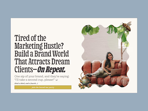 Brand Tea Party Landing Page: A Whimsical World That Converts