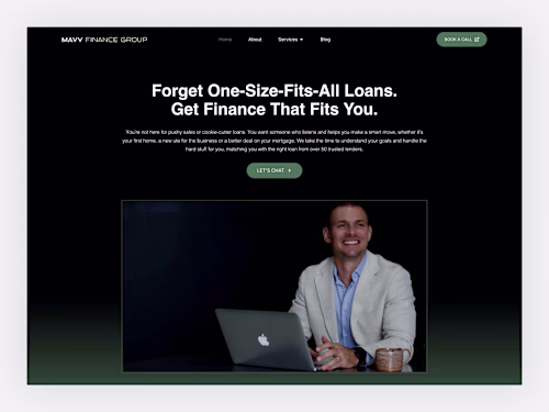 Mavv Finance Group – WordPress Development & Redesign