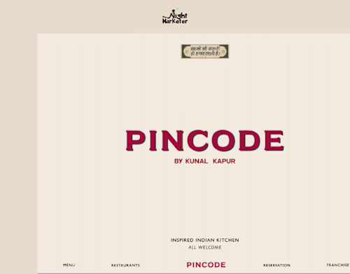 Pincode: Restaurant Website UI + Custom Development