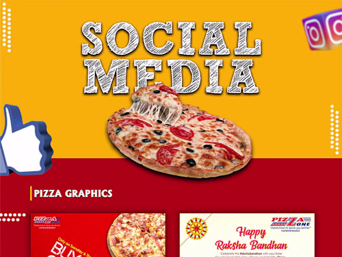Social Media Posts Design for Pizza Outlet