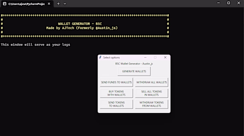 Ethereum Blockchain Wallet Generator
