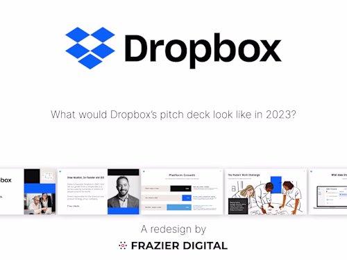 Dropbox Pitch Deck Redesign for 2023