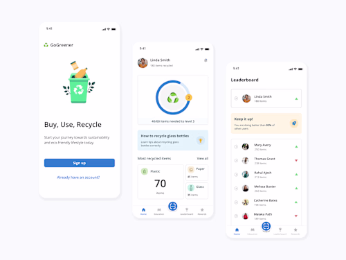 Recycling app - redesign