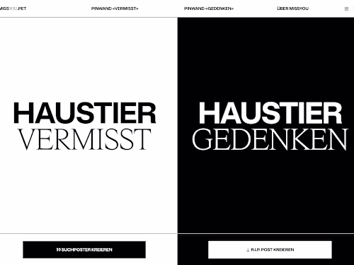 missyou.pet: Platform to Find Missing Pets