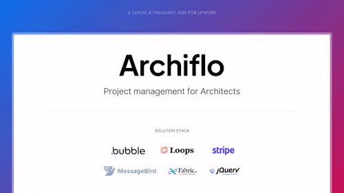 Archiflo - Project management for Architects