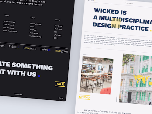 Brand & Website Revamp for Wicked Studio
