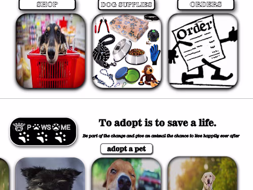 PAWSOME pet store website