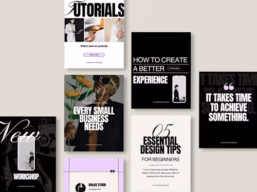 Template based design tool | Mobile app