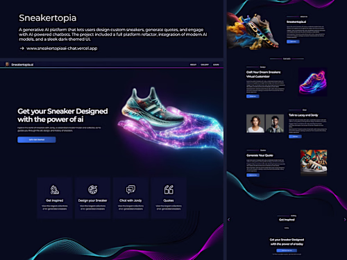 Sneakertopia - Sneaker Design with AI-Powered Customization
