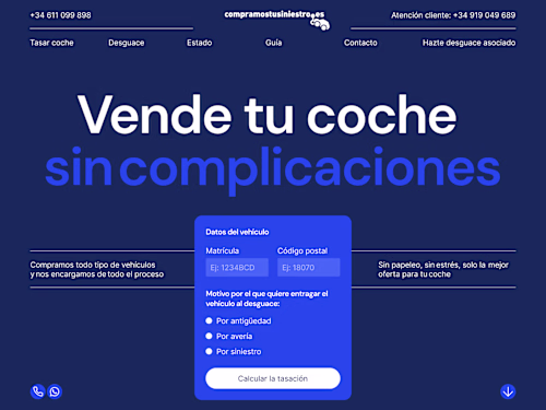 Website redesign · CompramosTuSiniestro